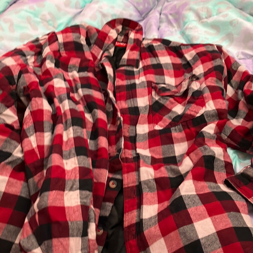 Red and black and white